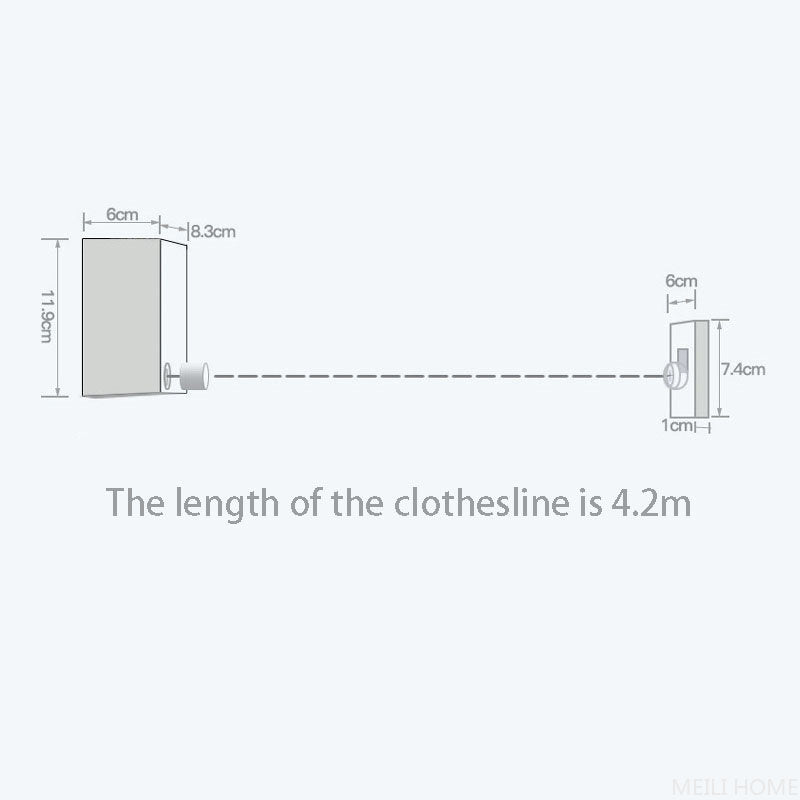 Retractable Telescopic Clothesline – Space-Saving Drying Rope