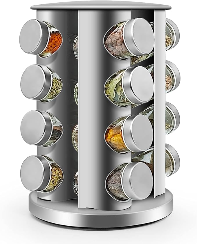 16-Jar Rotating Spice Storage