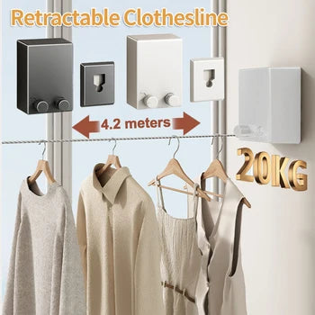 Retractable Telescopic Clothesline – Space-Saving Drying Rope