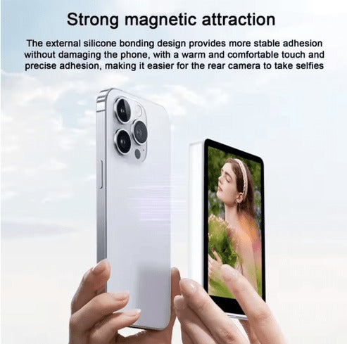Magnetic Vlog Screen with Real-Time Preview, Bluetooth Remote & Full HD Display for Pro Content Creation