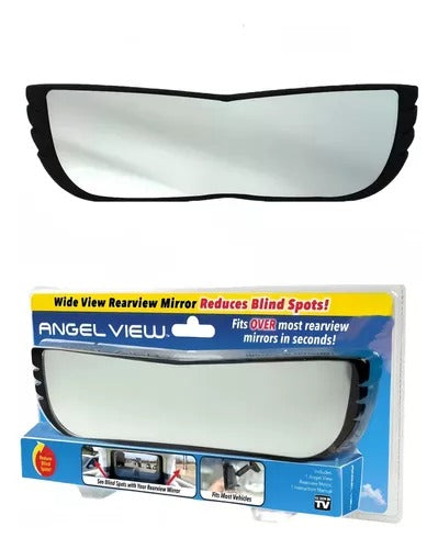 Wide-Angle Rearview Mirror with Angel Vision – Enhance Your Driving Safety!