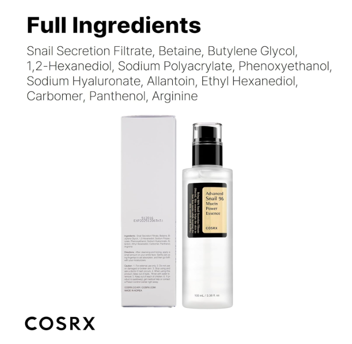Snail Mucin 96% Power Repairing Essence 100ml
