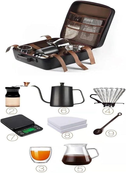 Premium Coffee Brewing Set – Grinder, Smart Scale & Kettle for Perfect Hand-Brewed Coffee