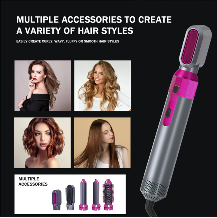 Hot Air Brush (5-in-1)- Hair Styling Like Professionals