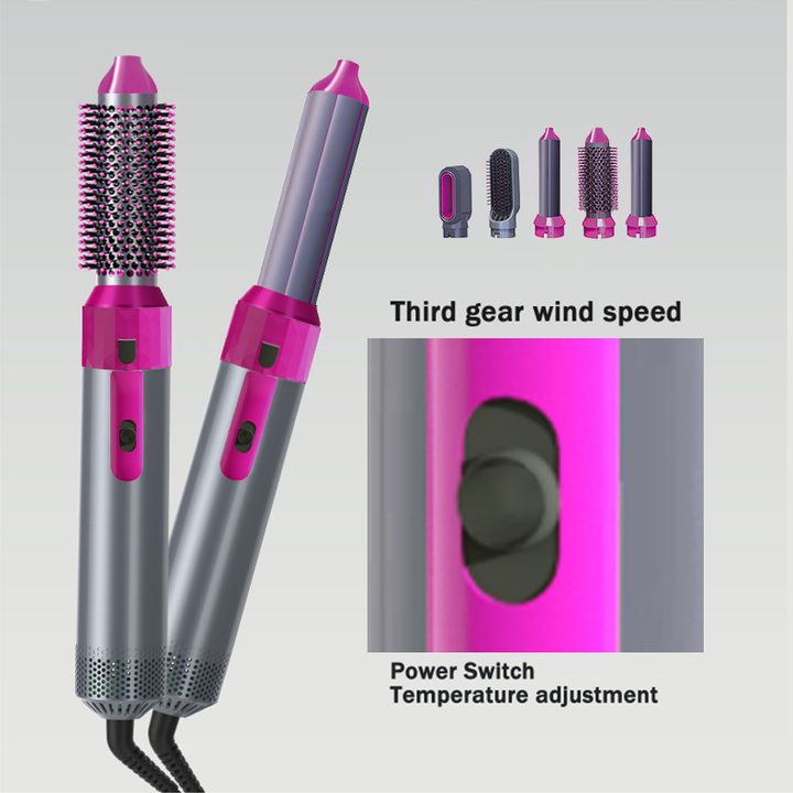 Hot Air Brush (5-in-1)- Hair Styling Like Professionals