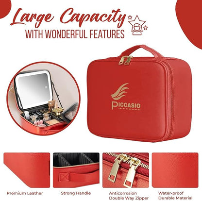 Makeup Box with Built-in LED Light